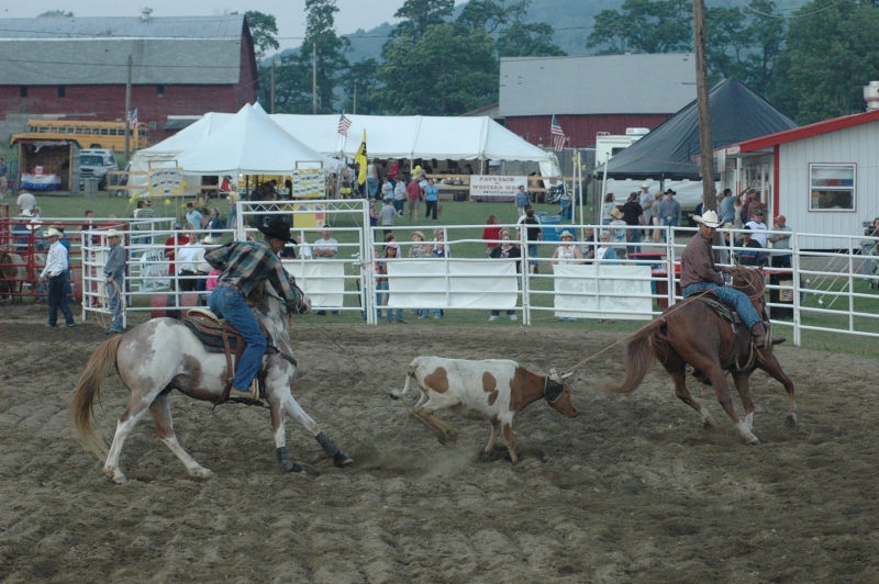 Team Roping at the Ellicottville Championship Rodeo