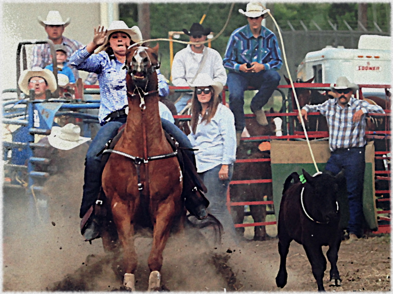 Cowgirls Breakaway Rodeo at the Ellicottville Rodeo!