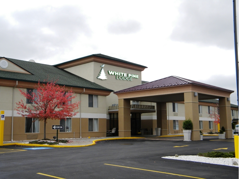 Mockup of Front of White Pine Lodge in Salamanca, NY